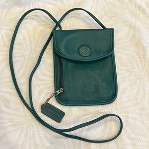 RARE Vintage Coach USA Olympics 100th Anniversary Forest Green Leather Crossbody